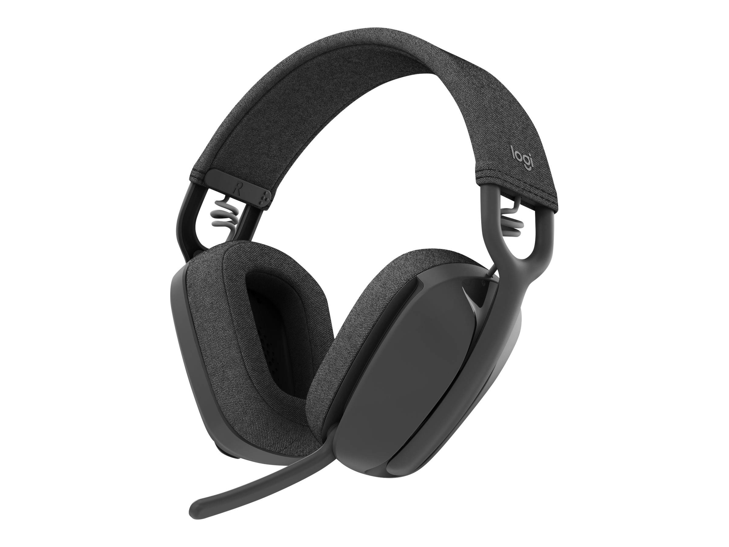 Logitech ZONE VIBE 100 Over Ear Headset Bluetooth® Stereo Graphit Mikrofon-Rauschunterdrückung, Noise Cancellin