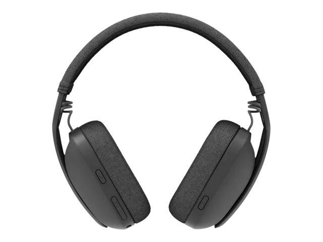 Logitech ZONE VIBE 100 Over Ear Headset Bluetooth® Stereo Graphit Mikrofon-Rauschunterdrückung, Noise Cancellin