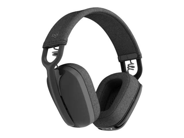Logitech ZONE VIBE 100 Over Ear Headset Bluetooth® Stereo Graphit Mikrofon-Rauschunterdrückung, Noise Cancellin
