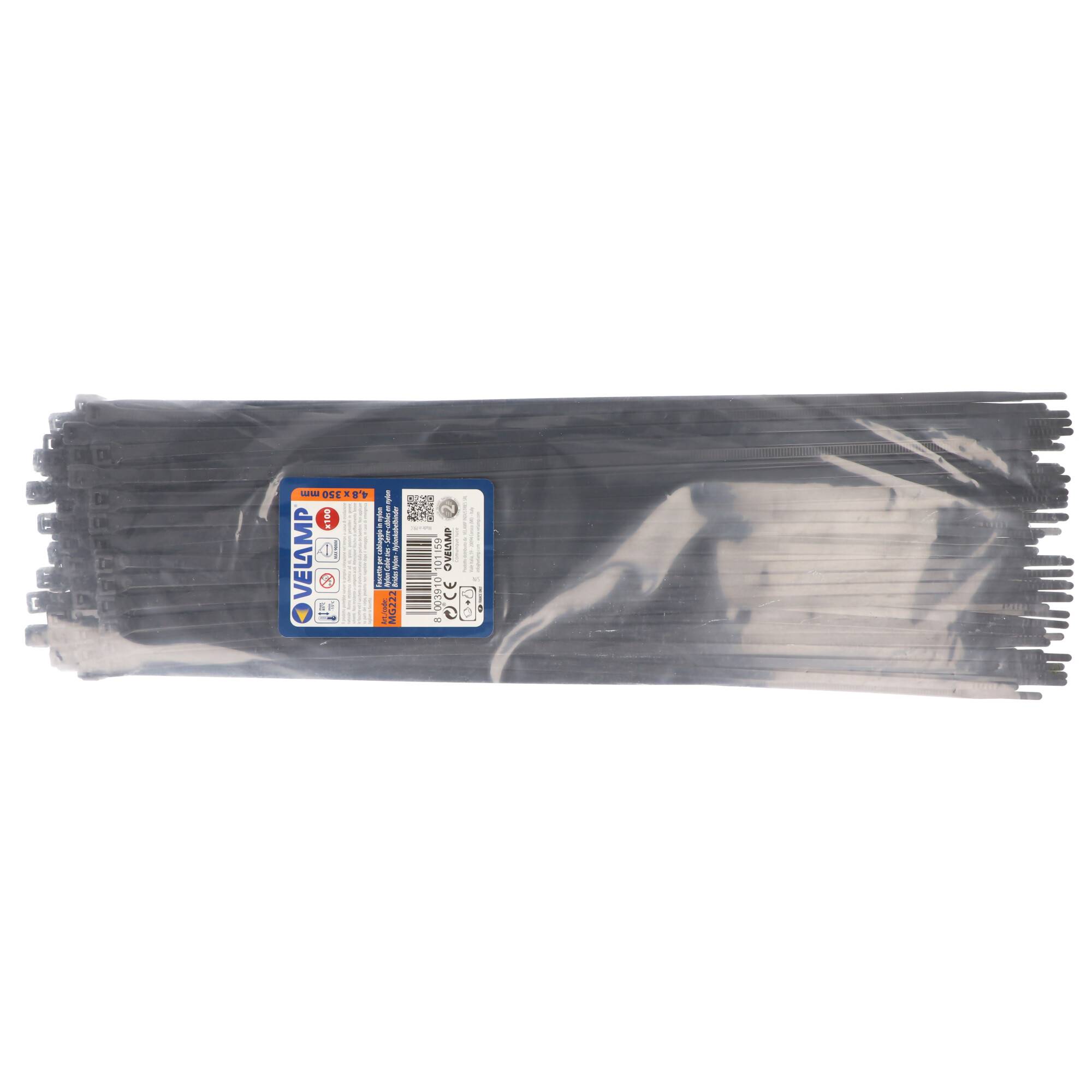 Velamp Kabelbinder Nylon. Schwarz. 4,8x350 - 100 Stck