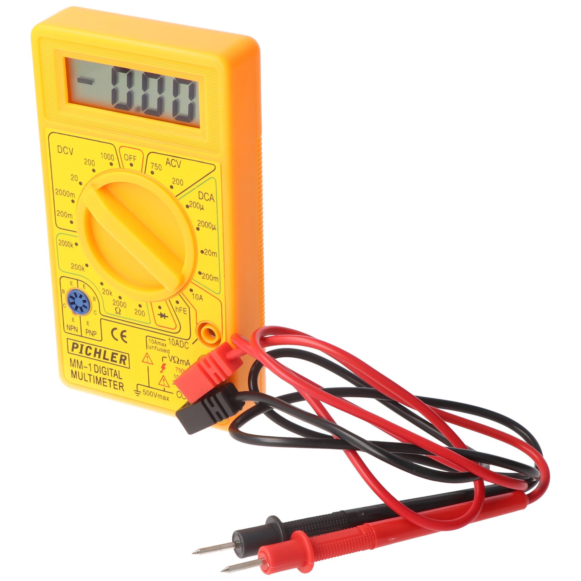 Digital Multimeter MM-1, beleuchtetes Display, ideal für Modellbau, Hobby, Werkstatt, Haushalt