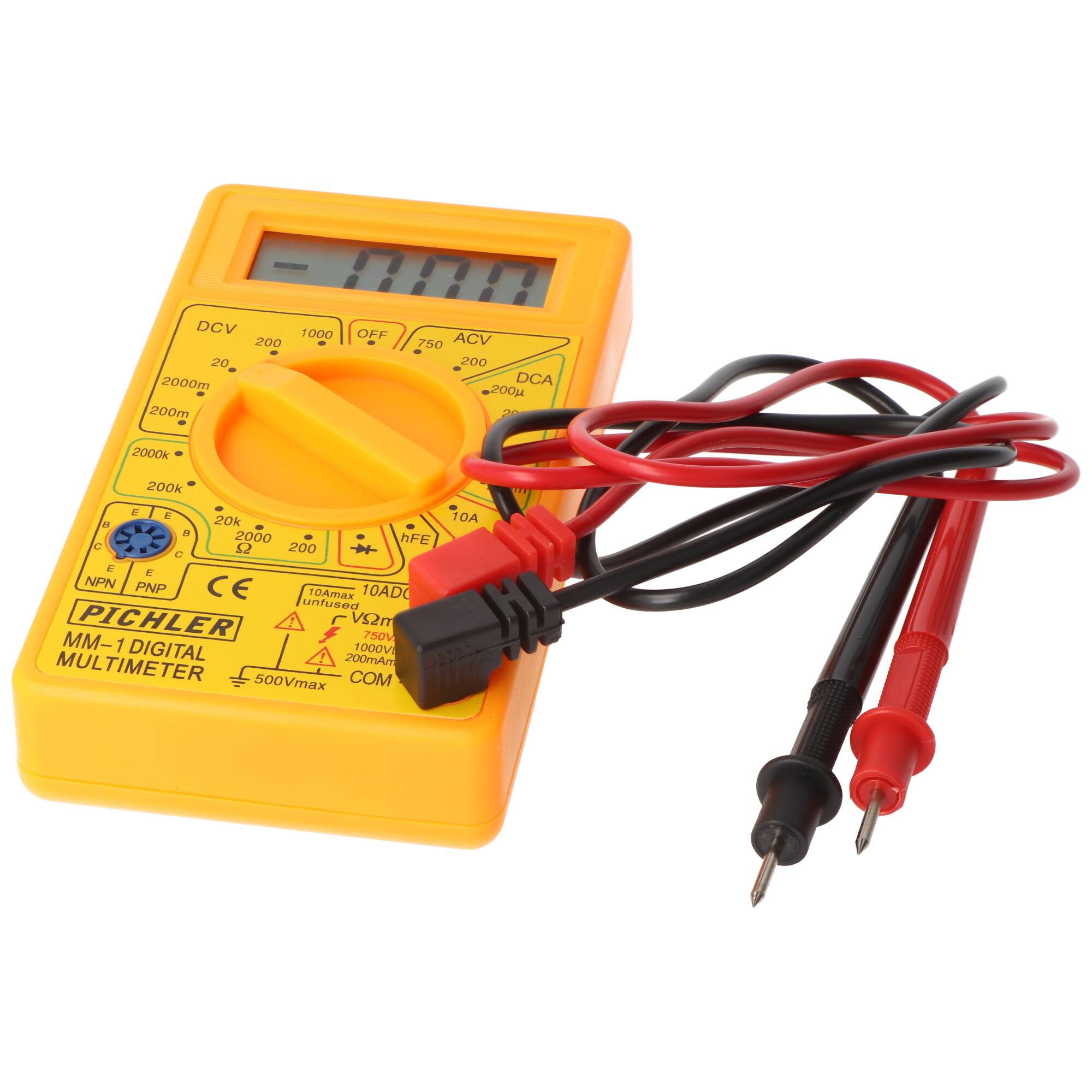 Digital Multimeter MM-1, beleuchtetes Display, ideal für Modellbau, Hobby, Werkstatt, Haushalt