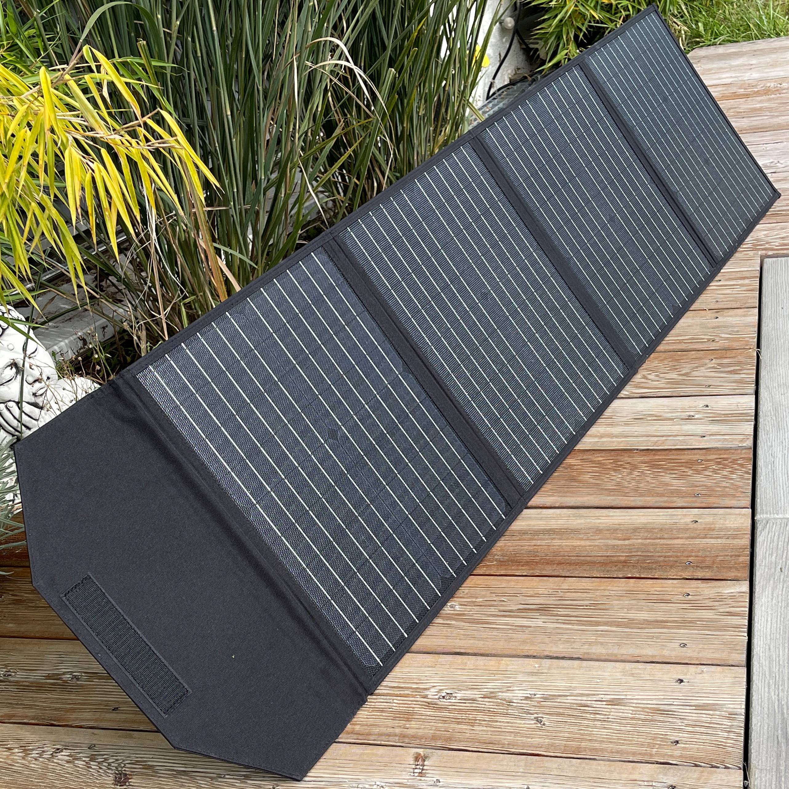 Solarpanel 100W faltbar max. 18 Volt, das faltbare Solar-Panel mit dem Ladestrom max. 5,5A Ausgang
