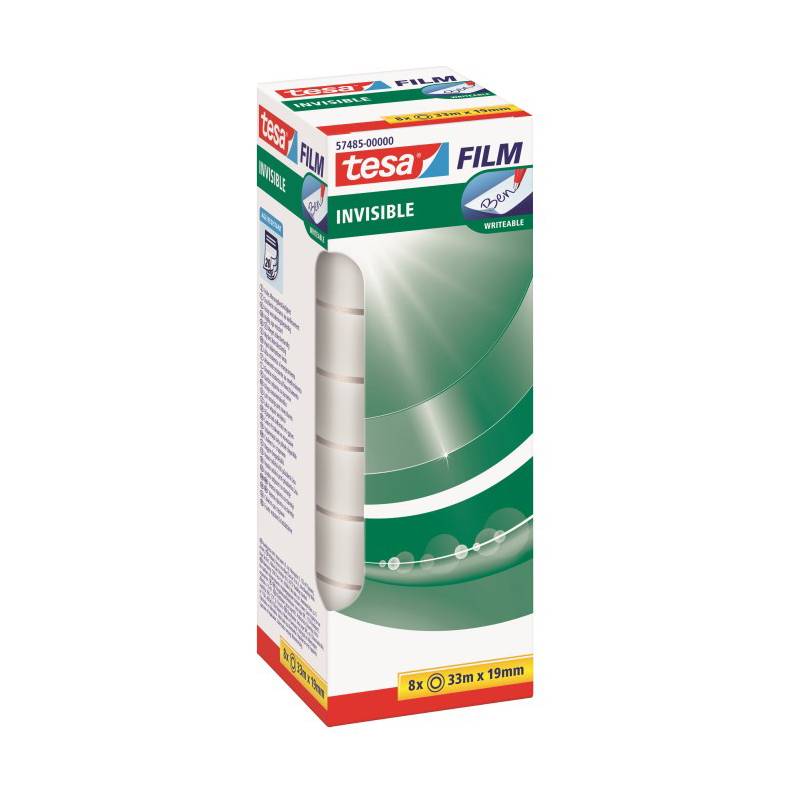 tesa Film, matt-unsichtbar, 19 mm x 33 m, 8er Pack