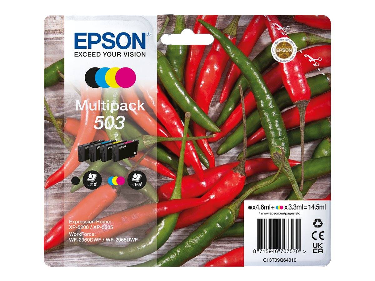 Epson 503 Multipack - 4er-Pack - Schwarz, Gelb, Cyan, Magenta