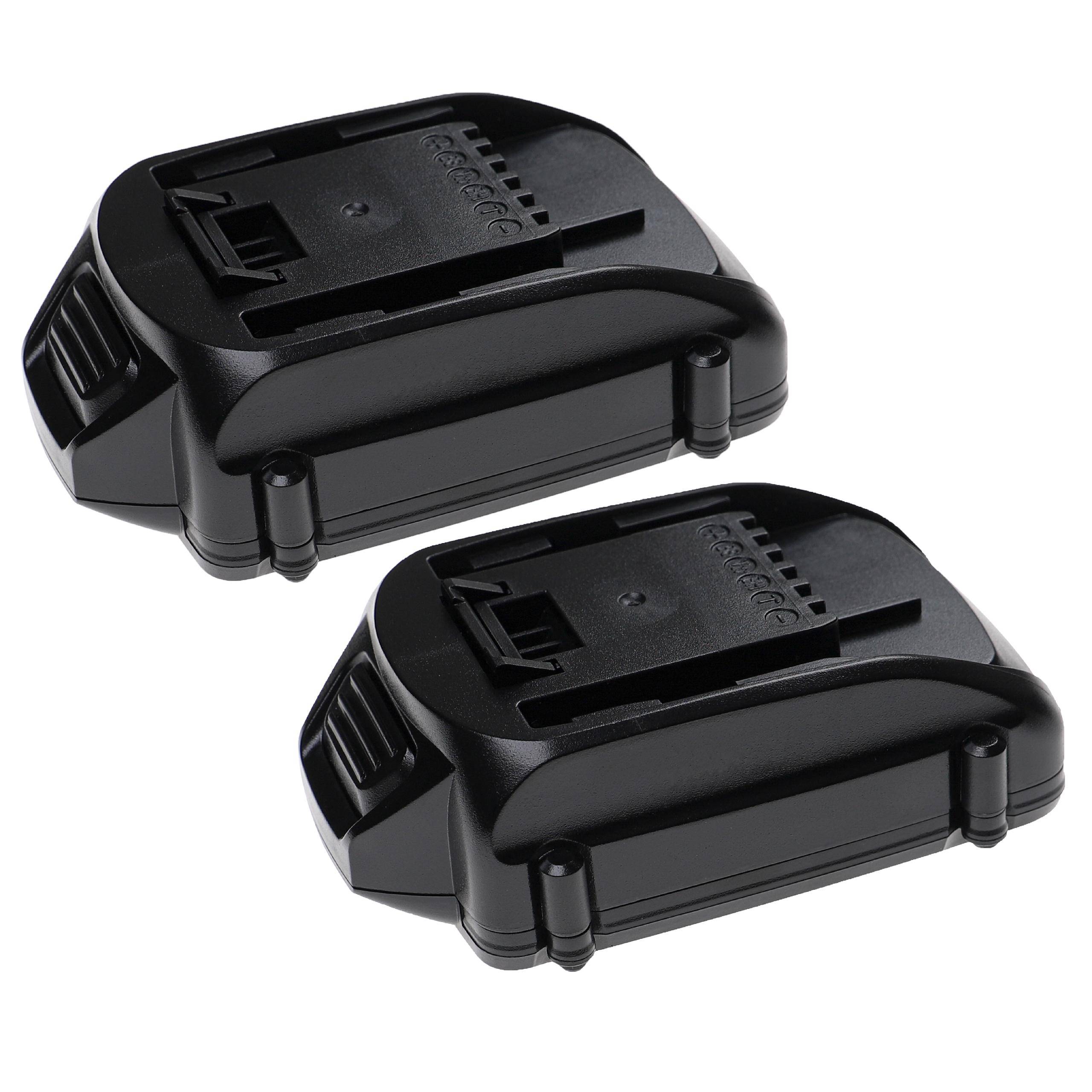 EXTENSILO 2x Akku kompatibel mit Worx WX800.9, WX800.9 MAX, WX693.9, WX800, WX682.9, WX693 Werkzeug (2500 mAh, Li-Ion, 18 V)
