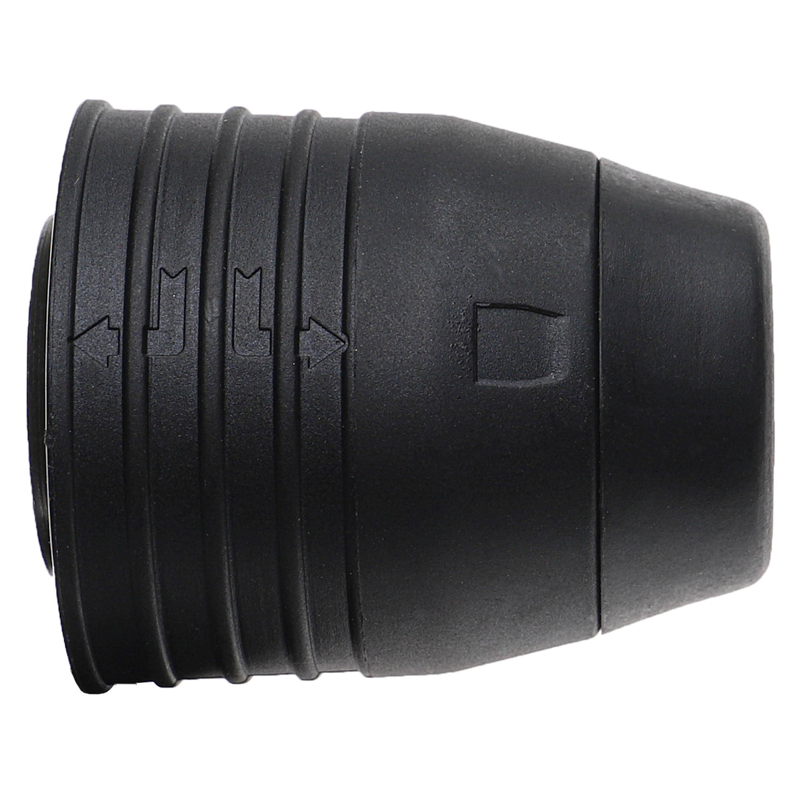 vhbw SDS Bohrfutter kompatibel mit Bosch GBH 4-28 DFR, GBH 4-32 DFR, RH328VCQ Akku Bohrschrauber, Bohrmaschinen - 1,1 cm Innendurchmesser Schwarz