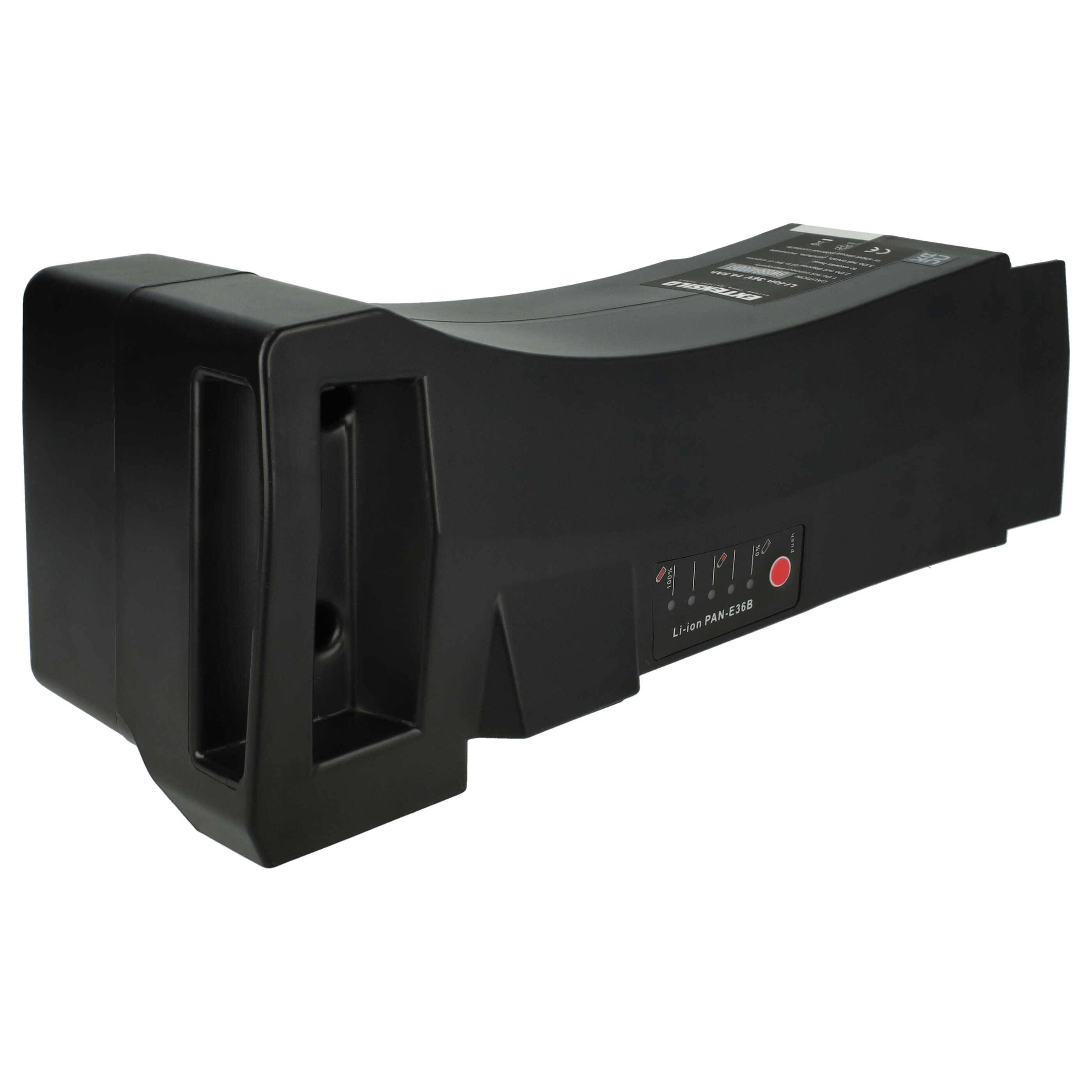 EXTENSILO Akku kompatibel mit Kalkhoff Tasman Tour i8 8-G Nexus E-Bike Elektrofahrrad (14,5Ah, 36V, Li-Ion, Schwarz)