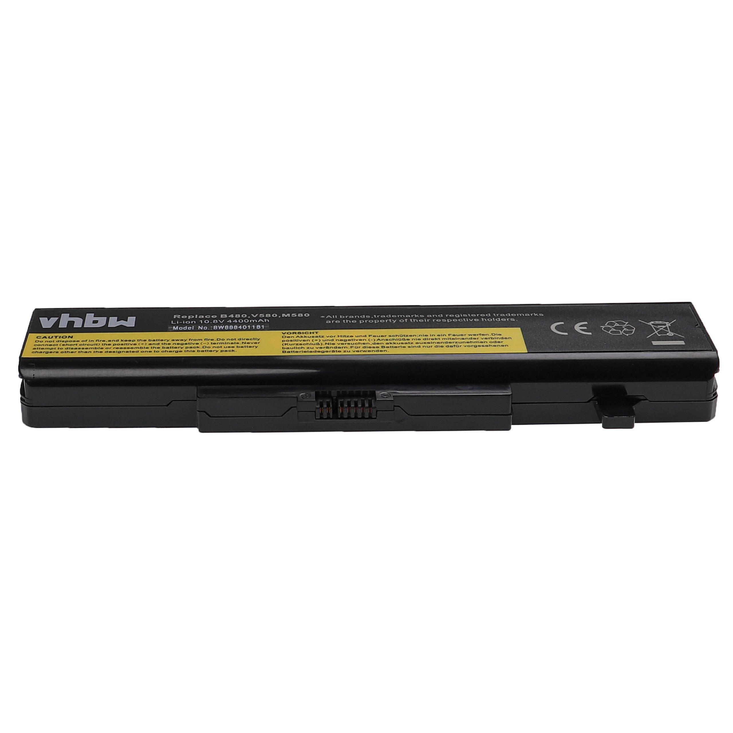 vhbw Akku Ersatz für Lenovo L11L6R01, L11L6Y01, L11O6Y01, L11N6R01, L11N6Y01, L11M6Y01 für Notebook (4400 mAh, 10,8 V, Li-Ion)