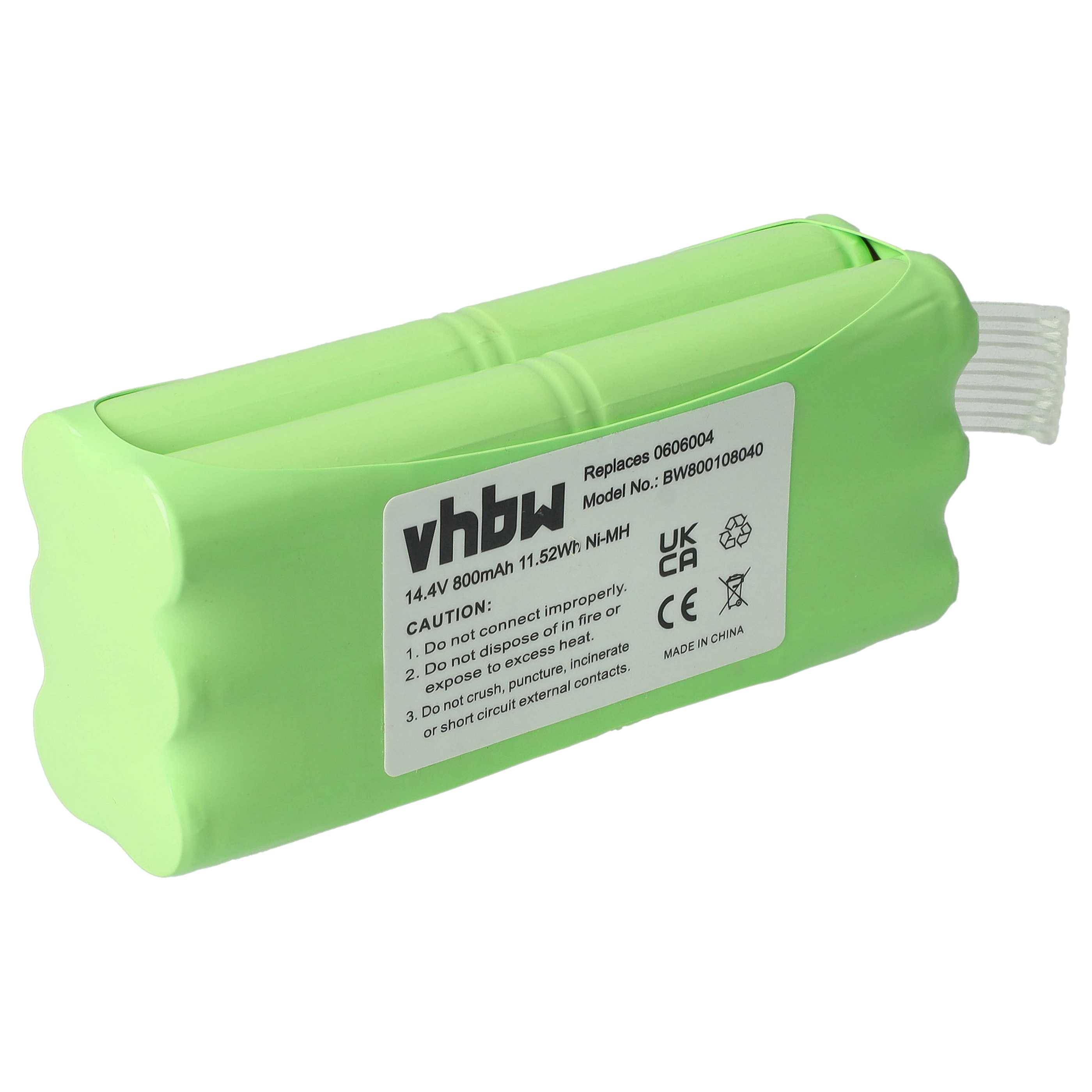 vhbw Akku kompatibel mit Dirt Devil Spider M607 | M610, M611 Staubsauger (800 mAh, 14,4 V, NiMH)