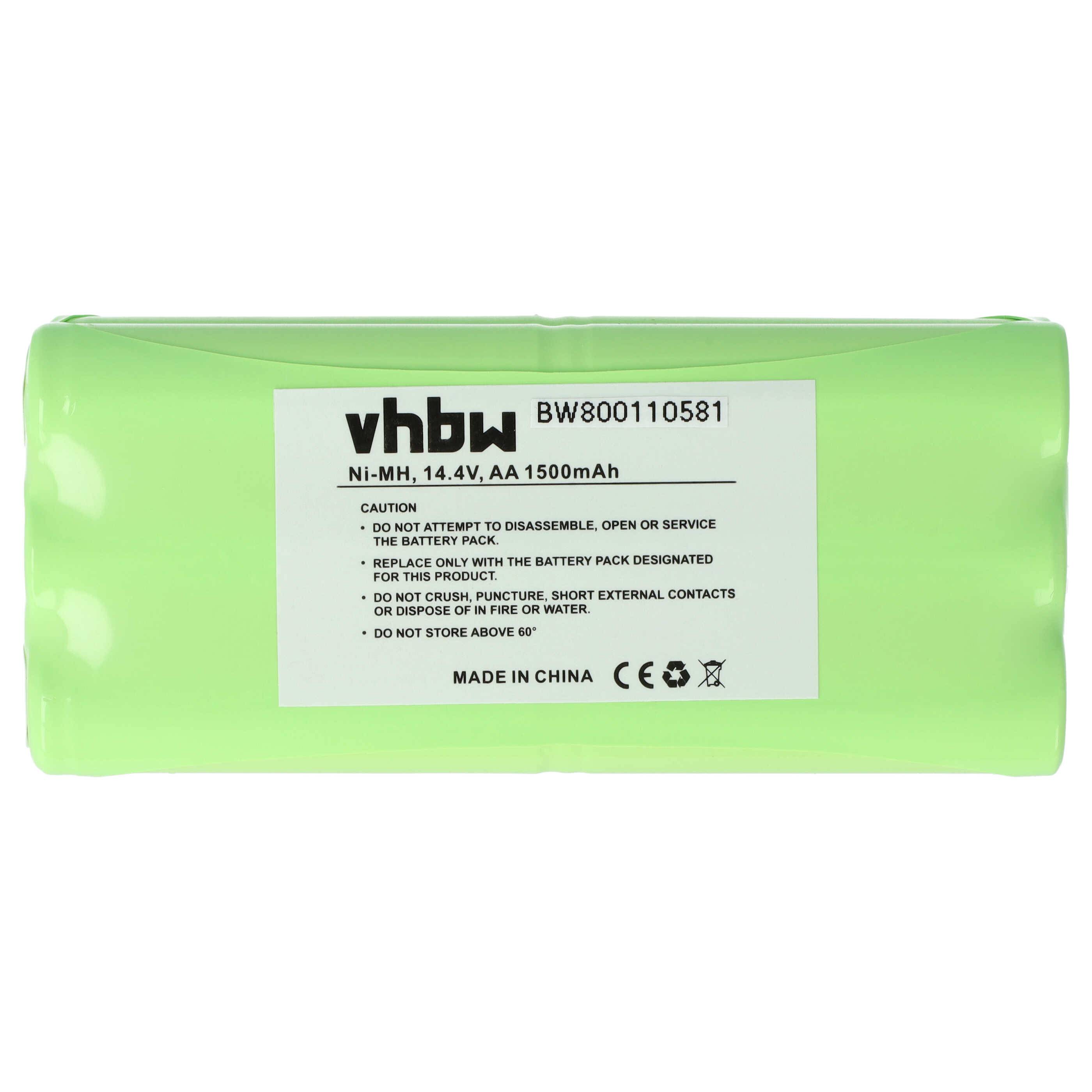 vhbw Akku Ersatz für Dirt Devil R1-L051B, 0607004, 0610014, 0606004 | für 0611004 für Staubsauger (1500 mAh, 14,4 V, NiMH)