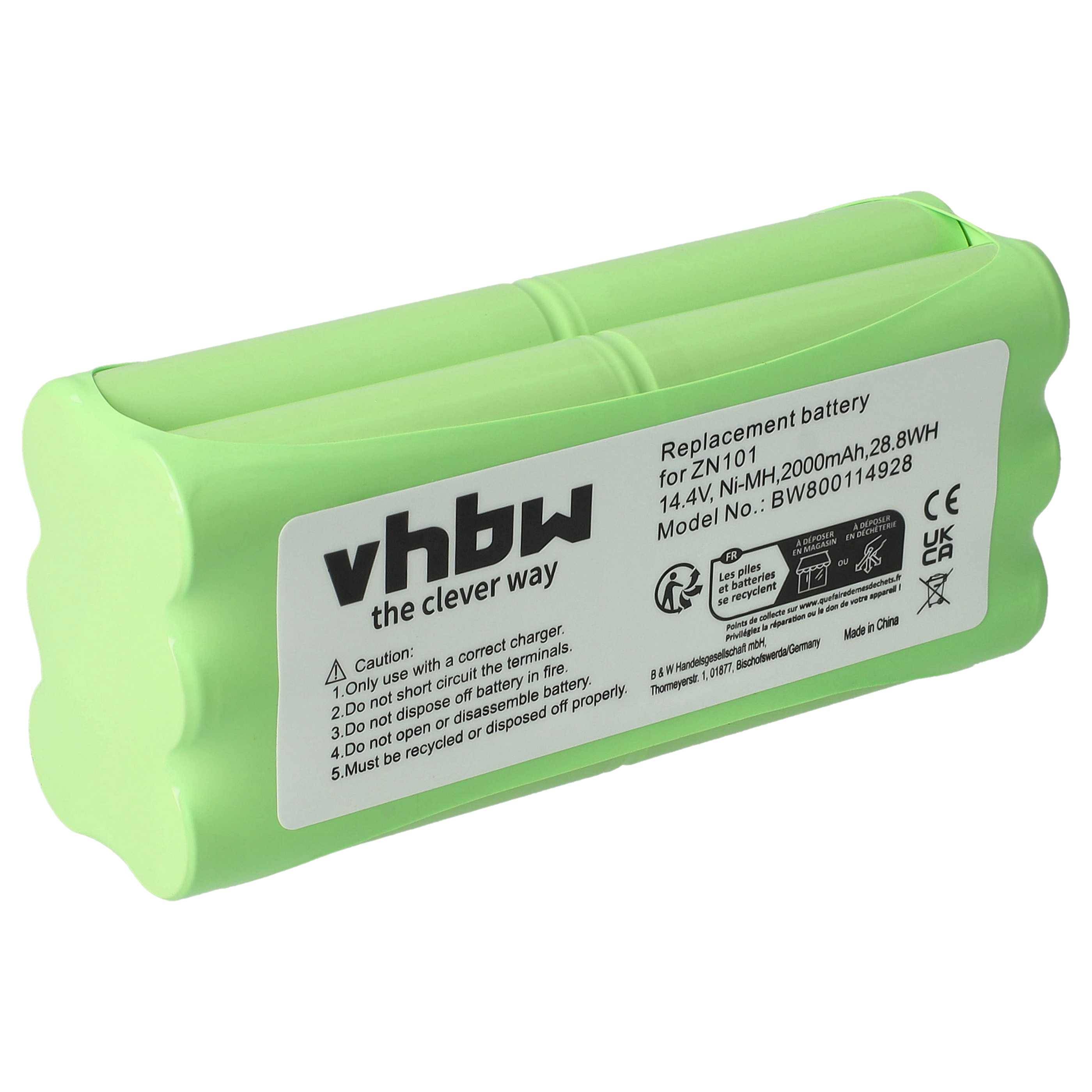 vhbw Akku kompatibel mit Dirt Devil M613 Staubsauger (2000 mAh, 14,4 V, NiMH)