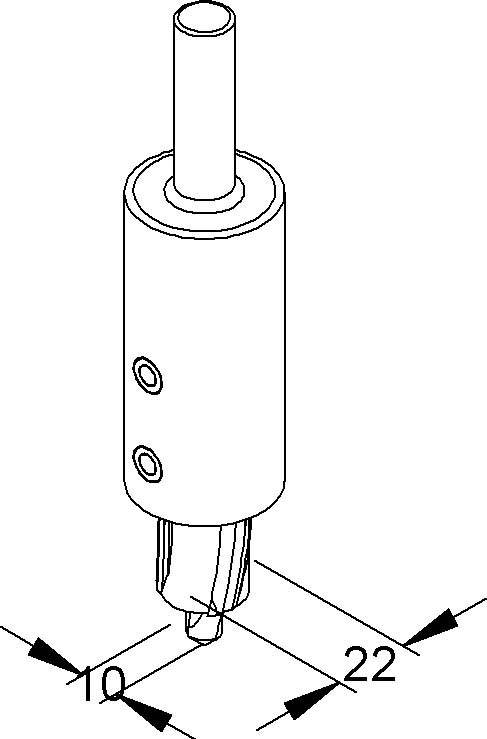 Niedax Stufenbohrer für Deckel W-SB 10.23