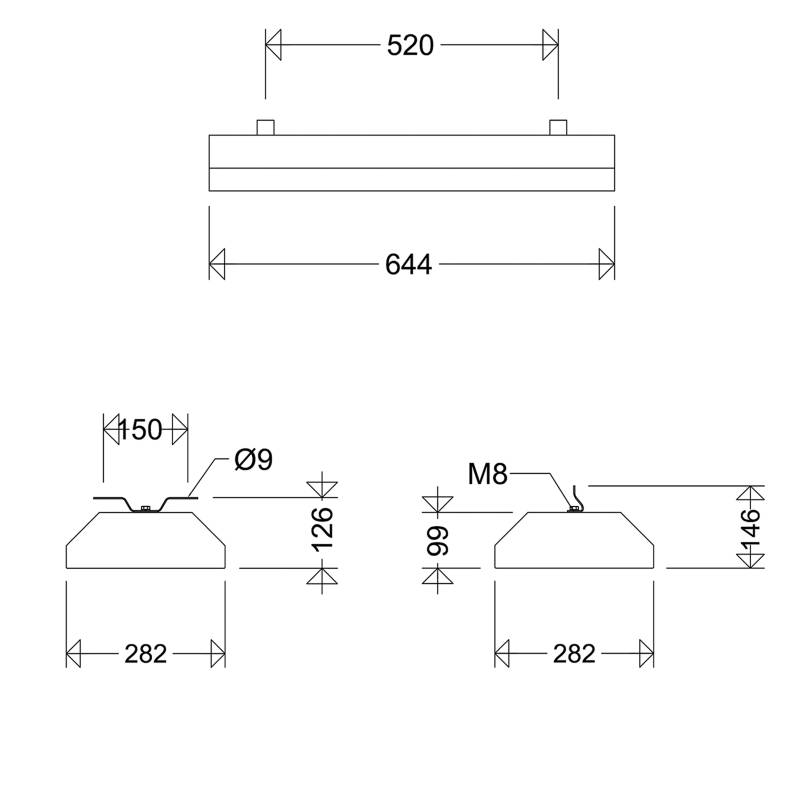 Schuch Licht LED-Stahlblechleuchte 185 06L45