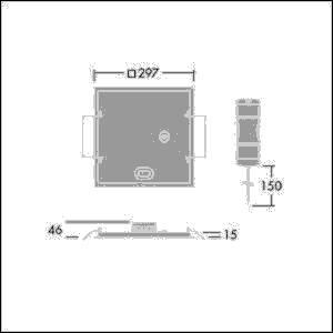 Thorn LED-Einbauleuchte OP2 900- #96634416