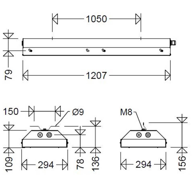 Schuch Licht LED-Stahlblechleuchte 185 12L90 SSK