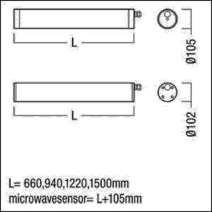 Zumtobel Group LED-Rohrleuchte TLXHO3000-840OSLSLDO