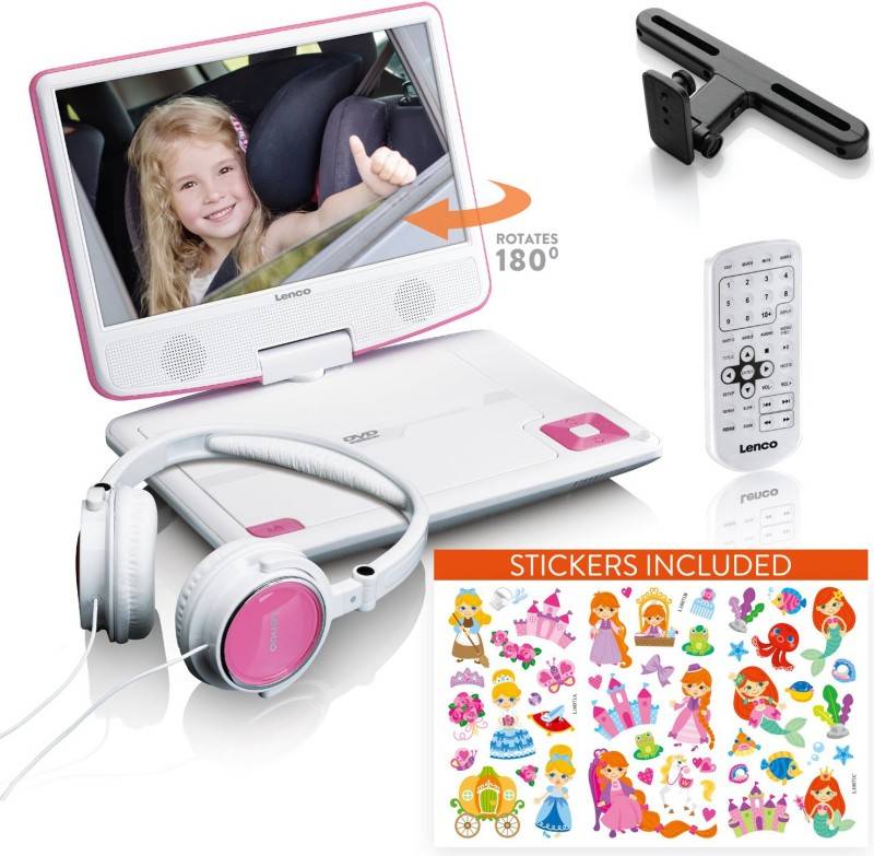 4 Stück LENCO DVD-Player DVP-920 Pink