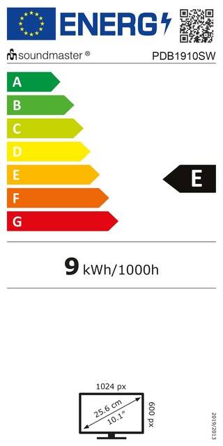 Soundmaster DVD-Player tragbar PDB1910SW sw