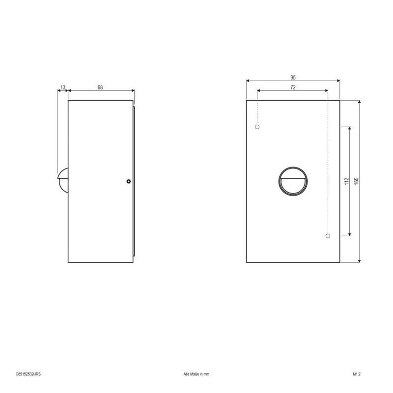 EVN Lichttechnik LED-Wandleuchte IP65 C65152502HRS