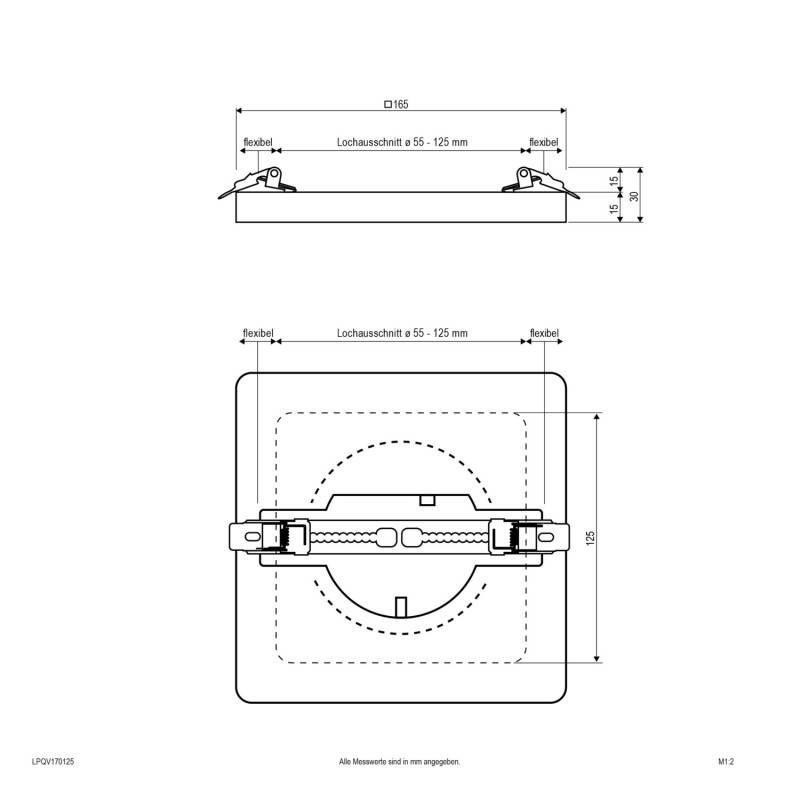 EVN Lichttechnik LED-Panel LPQV170125