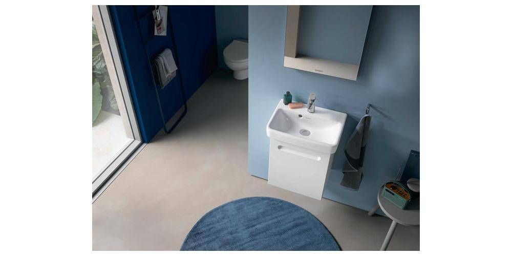 Duravit Handwaschbecken No 1 weiß, mit Überlauf, 1 Hahnloch 450x350mm