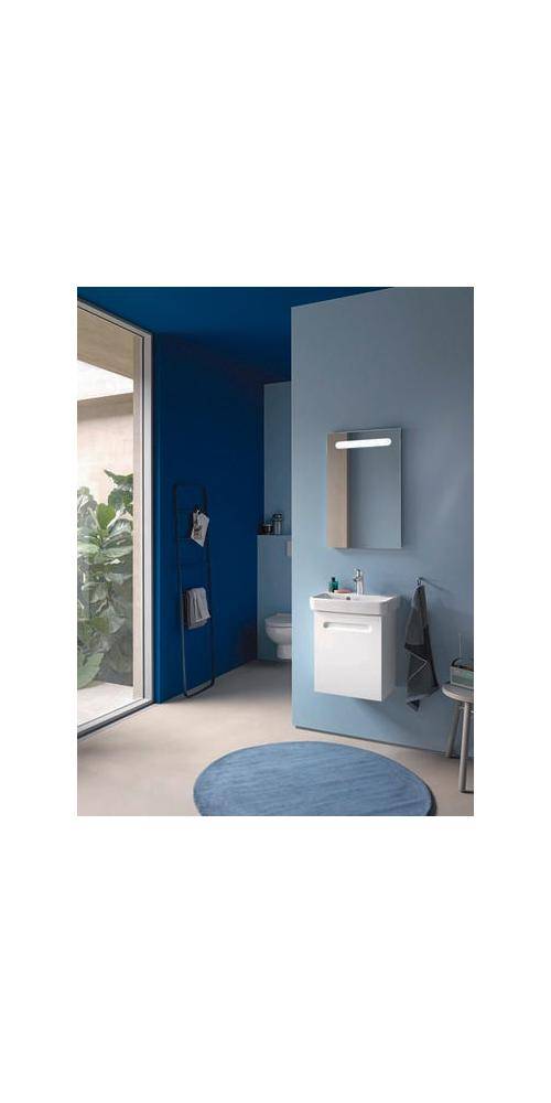 Duravit Handwaschbecken No 1 weiß, mit Überlauf, 1 Hahnloch 450x350mm