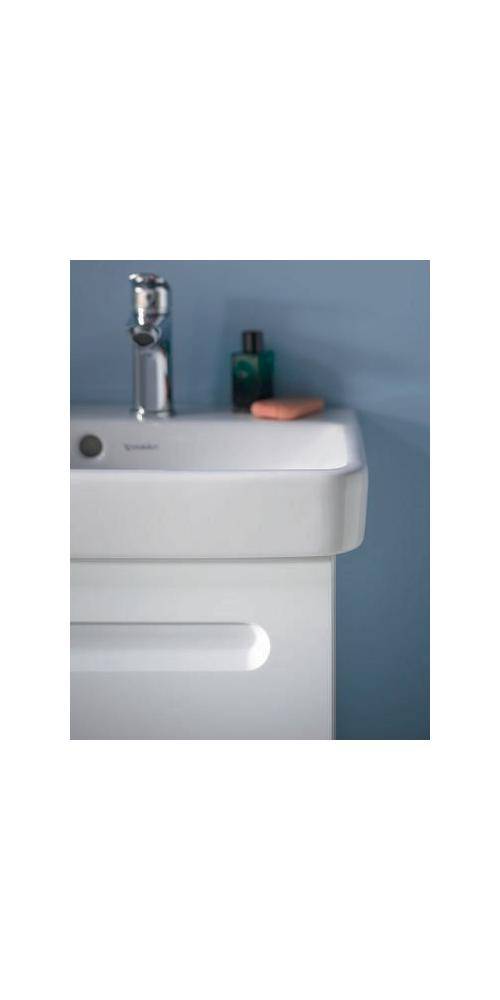 Duravit Handwaschbecken No 1 weiß, mit Überlauf, 1 Hahnloch 450x350mm