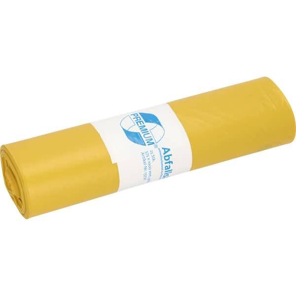 Müllsack Standard 575x1000mm 70l gelb 25 Stück