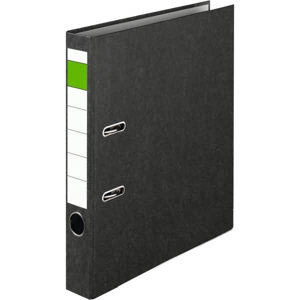 Ordner Economy DIN A4 50mm RC Pappe schwarz 25 Stück