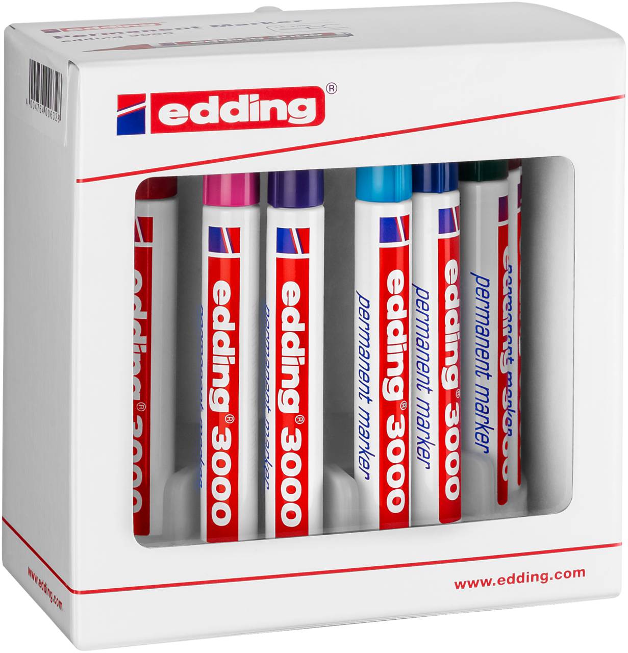 edding 3000 Permanentmarker sortiert (10er Faltschachtel)