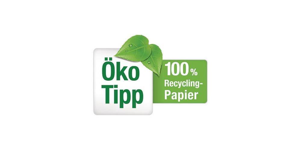 FRANKEN Moderationskarte 9,5cm 130g/m² Altpapier 100 % recycelt weiß