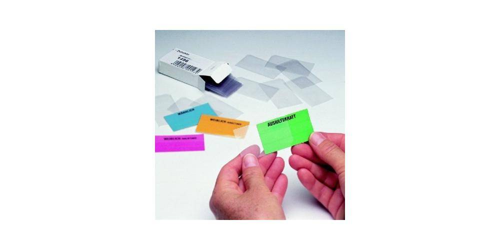 Ultradex Einsteckkarte Planrecord 6 x 3,2 cm (B x H) 190g/m² gelb 90