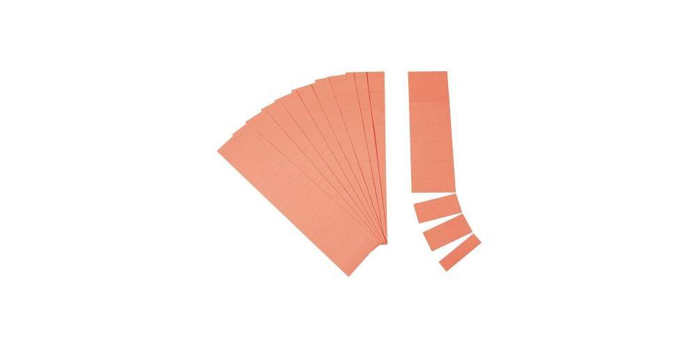 Ultradex Einsteckkarte Planrecord 6 x 3,2 cm (B x H) 190g/m² rot 90