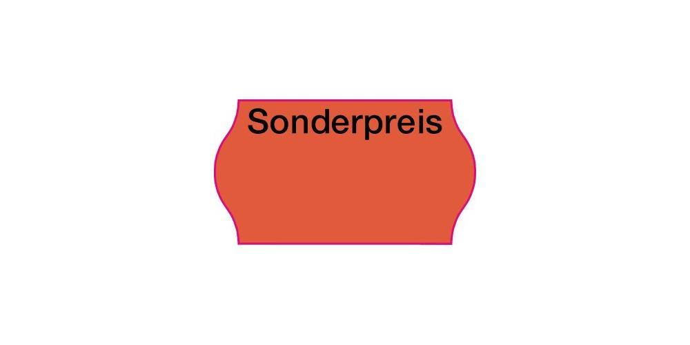 CreenLine Auszeichnungsetikett 26 x 12 mm (B x H) rot Sonderpreis
