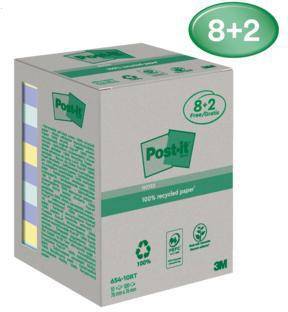 Post-it Haftnotiz Recycling Notes 654-RCP10 76x76mm sort. 10St.