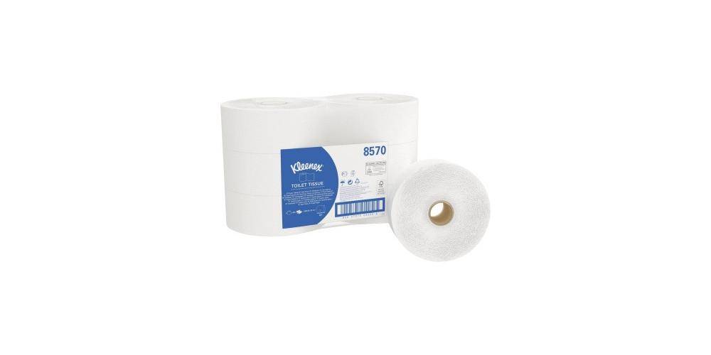 Kleenex ® Toilettenpapier Jumbo 2-lagig Tissue 100 % recycelt weiß