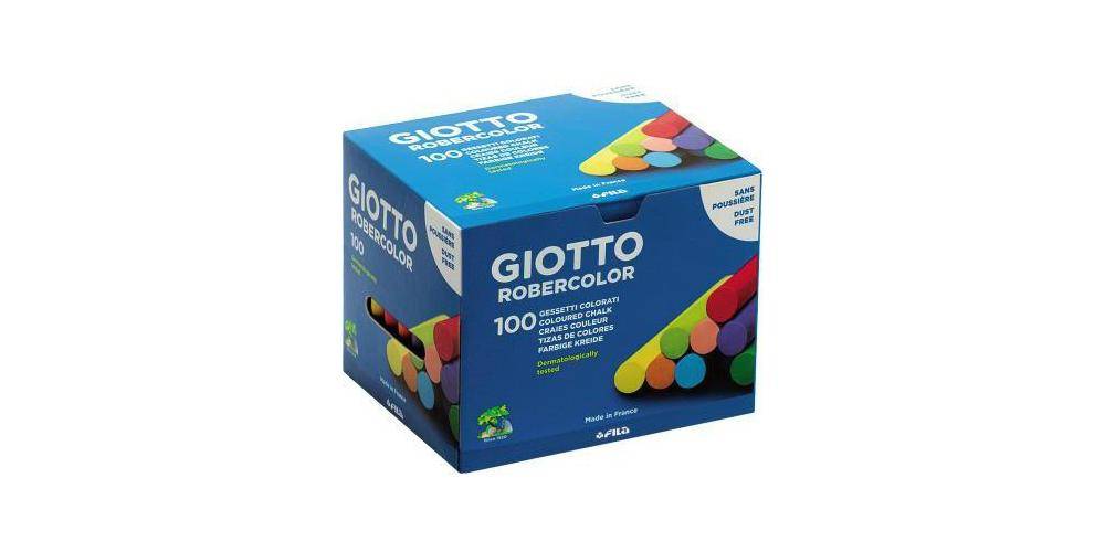 LYRA Tafelkreide GIOTTO Robertcolor ohne Papierhlle farbig sortiert