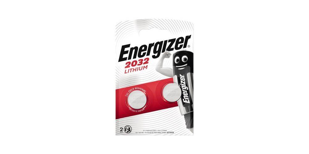 Knopfzellen-Batterie Lithium CR2032 3,0 Volt 2 Stück.