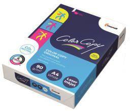 Eine Ries farbiges Kopierpapier mit Verpackung, gekennzeichnet mit „Color Copy