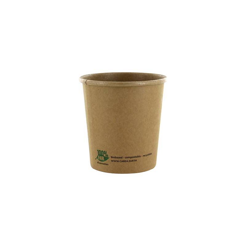 PAPSTAR Suppenbecher "pure", rund, 470 ml, braun
