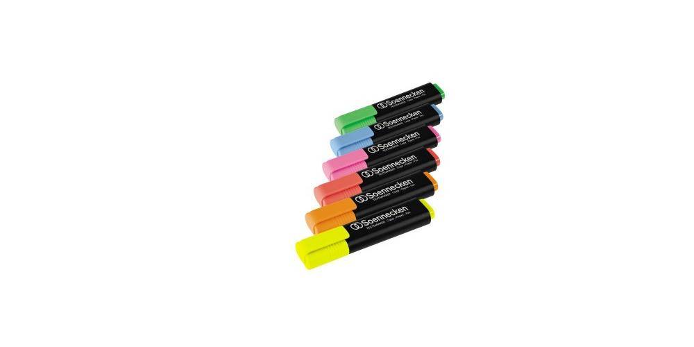 Soennecken Textmarker 2-5mm farbig sortiert 4 St./Pack.