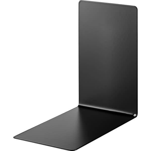 Buchstütze 85x140x140mm Metall schwarz 2 Stück