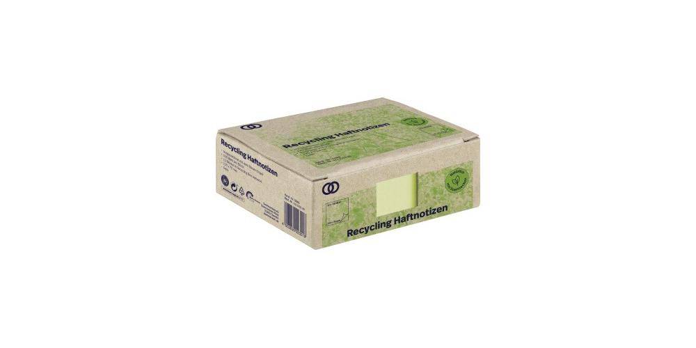 Soennecken Haftnotiz oeco Recycling 125 x 75 mm (B x H) gelb 100