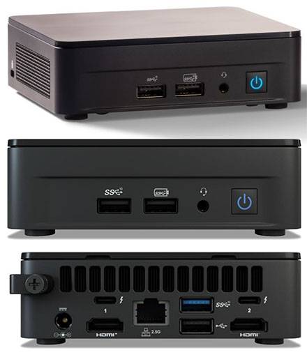 Intel NUC12WSKi7 (Intel Core i7-1260P bis zu 4,70GHz, 2x HDMI, 2x Thunderbolt 4)