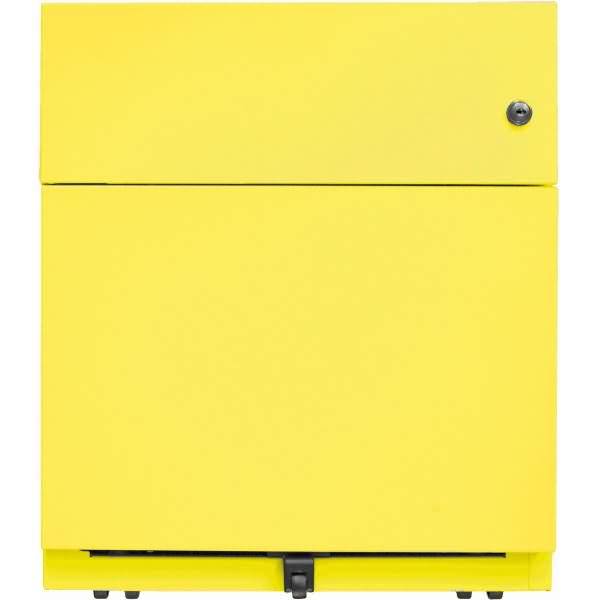 Rollcontainer Note NWA 1x Auszug + 1x HR-Schub HxBxT 495x420x565mm zinkgelb