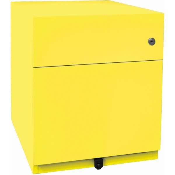 Rollcontainer Note NWA 1x Auszug + 1x HR-Schub HxBxT 495x420x565mm zinkgelb