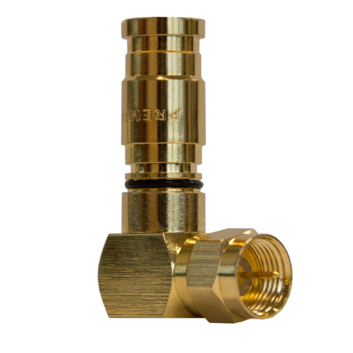 PremiumX 25x XCon G1-90 90° Kompressionsstecker Winkelstecker F-Kompressionsstecker für SAT Kabel Koaxialkabel 7,5mm