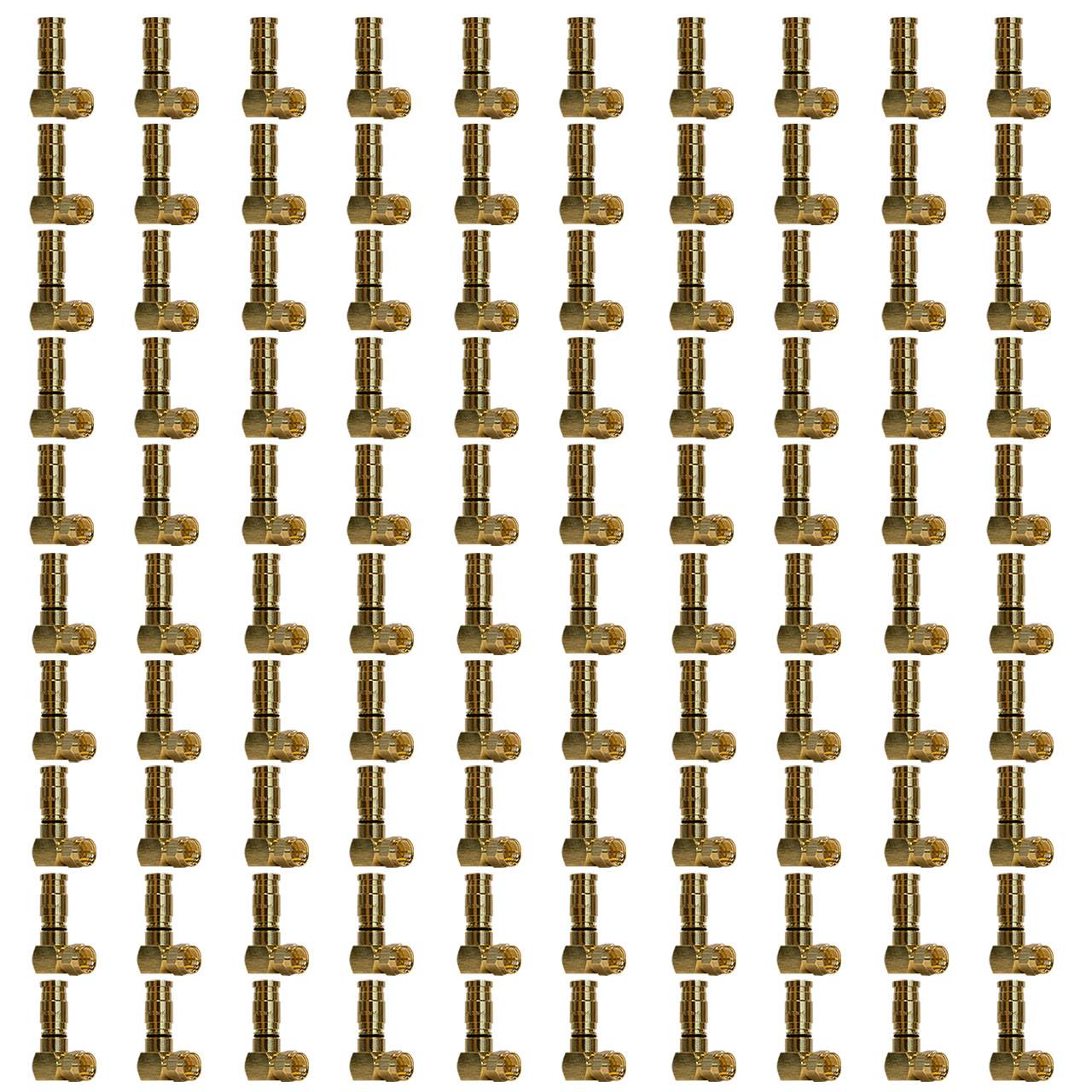 PremiumX 100x XCon G1-90 90° Kompressionsstecker Winkelstecker F-Kompressionsstecker für SAT Kabel Koaxialkabel 7,5mm