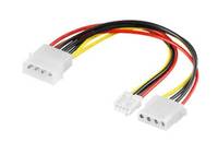 shiverpeaks Molex 4-pin/Molex 4-pin + Mini Spox 4-pin, 0,2 m, Molex (4-pin), Molex (4-pin) + Mini Spox (4-pin), Männlich